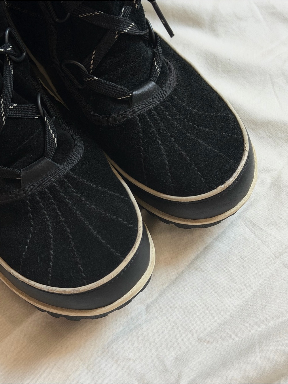 Sorel Women's TIVOLI II Black Suede Faux Fur Lined Waterproof Winter Snow Boot - Picture 5 of 6